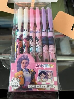 Hunter Pastel Character Gel Pen Set - erasable